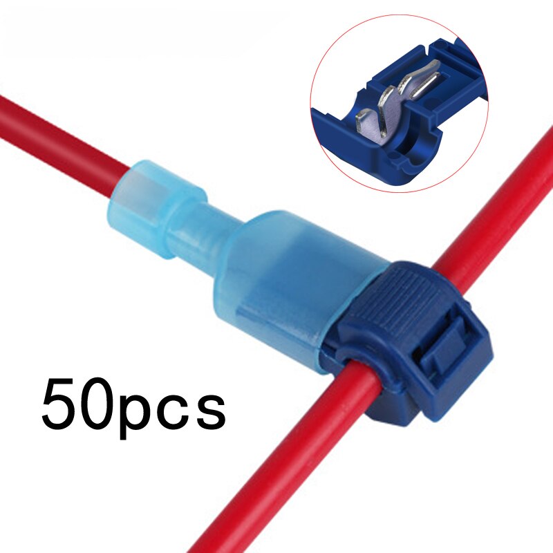 20/40/50 Uds Snap Terminal de Cable de bloqueo de empalme de crimpado impermeable rápido Cable eléctrico alambre conectores de conector eléctrico al aire libre