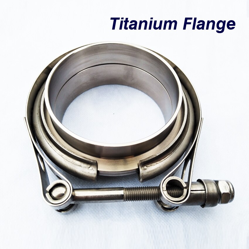 2.0-4.0inch Titanium V-Band clamp Flange Titanium alloy exhaust pipe flange with groove under the pipe