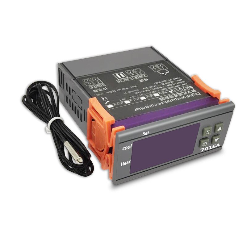7016A Digital Thermostat Temperature Controller Switch Temp Meter Thermoregulator for Incubator Box NTC Sensor