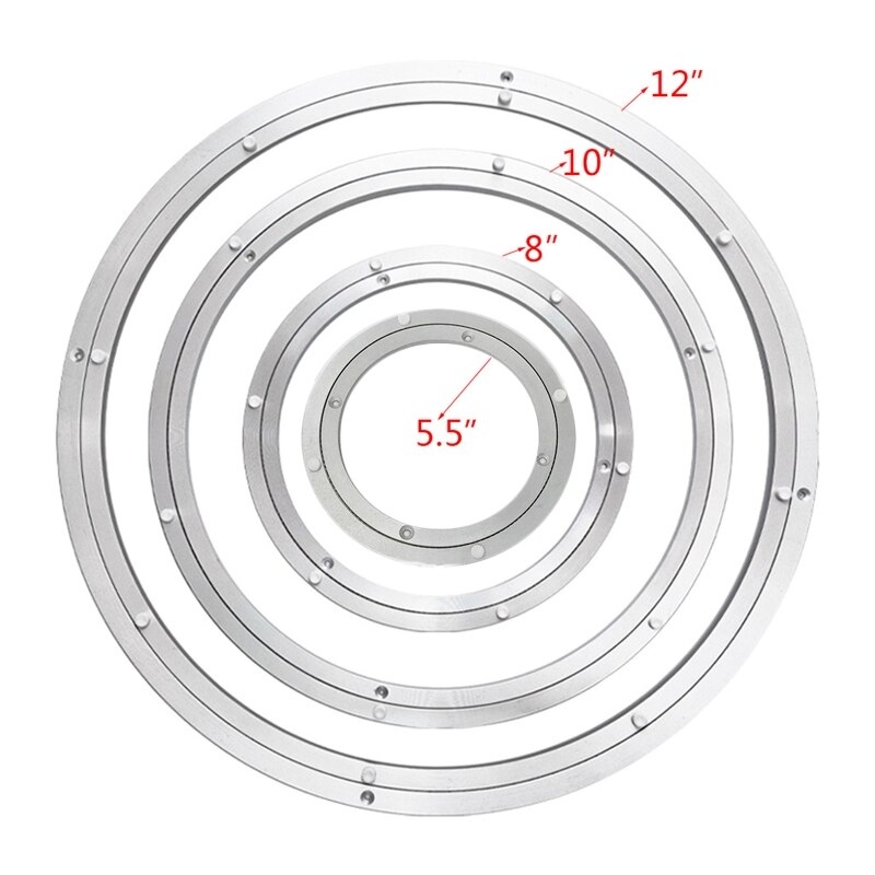 Heavy Duty 5.5 &quot;/8&quot;/9 &quot;/12&quot; Kogellager Kwartelplaat Luie Susan Ronde roterende Lager Plaat Draaitafel Basis Hardware Q81C