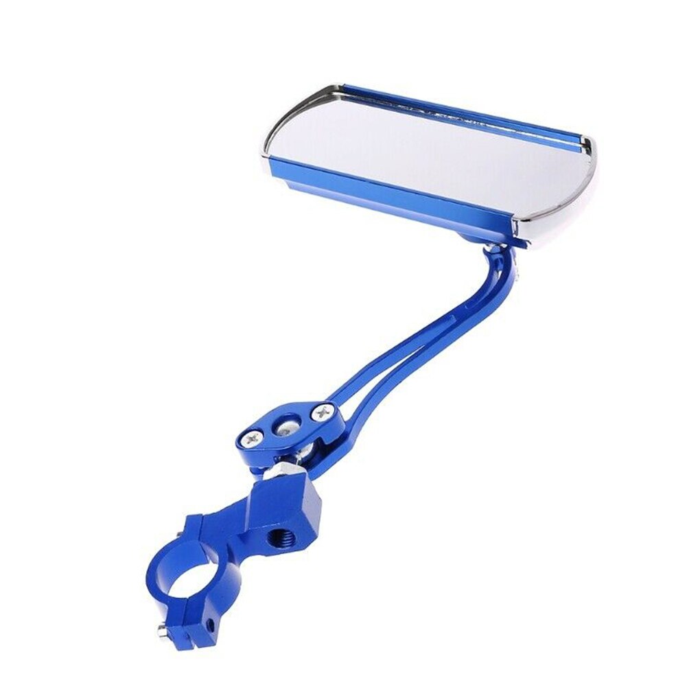 Espejo retrovisor de aleación de aluminio para bicicleta con rotación de 360 grados espejo trasero para bicicleta manillar Flexible accesorio de seguridad espejo