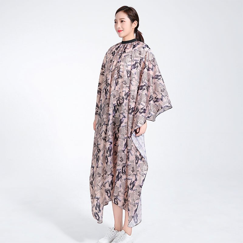 Frisørkapper klipning hår vandtæt stof salon frisørkjole kappe frisørkappe til voksen: Default Title