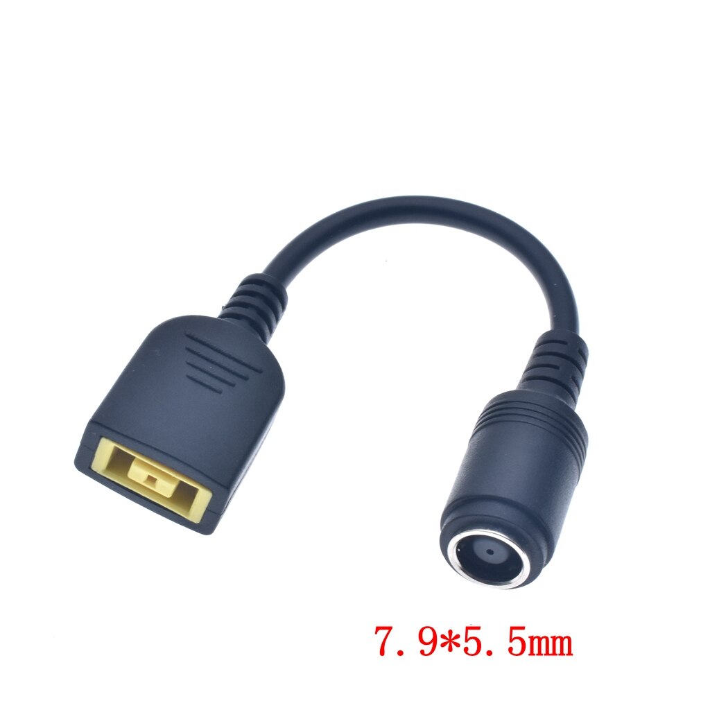 Câble convertisseur d'alimentation cc carré USB femelle vers 5.5x2.1/7.9x5.5/4.0x1.7/mm mâle, pour ordinateur portable Lenovo Thinkpad 15cm: USB-7.9-5.5-Female
