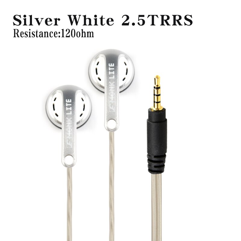 Venture Electronics VE Monk Lite Earbud Hifi Earphone Headphone for Mobile Phone: Silver 2.5TRRS SPC