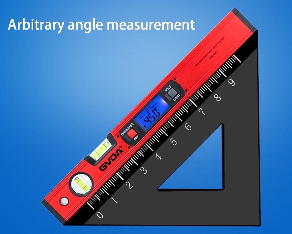 GVDA Digital Spirit level Bubble Magnetic Electric Level 360 degree Angle Finder Protractor Inclinometer Horizontal Scale Ruler