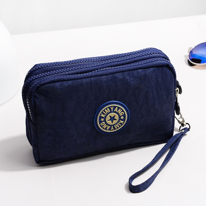 Women phone Bag Mini wallet Waterproof nylon clutches Women's Handbag mini Purse sac a main bolsas bolsa feminina: Deep Blue