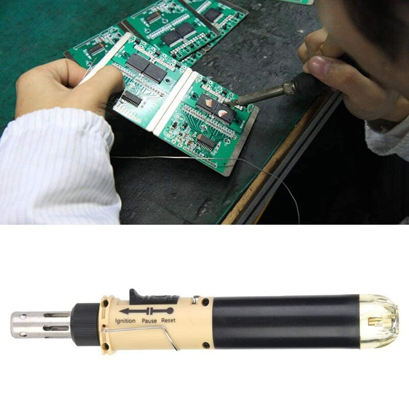 12 in 1 Butane Gas Soldering Iron Kit Adjustable Flame Cordless Butane Powered Soldering Iron Welding Torch Solder Tool