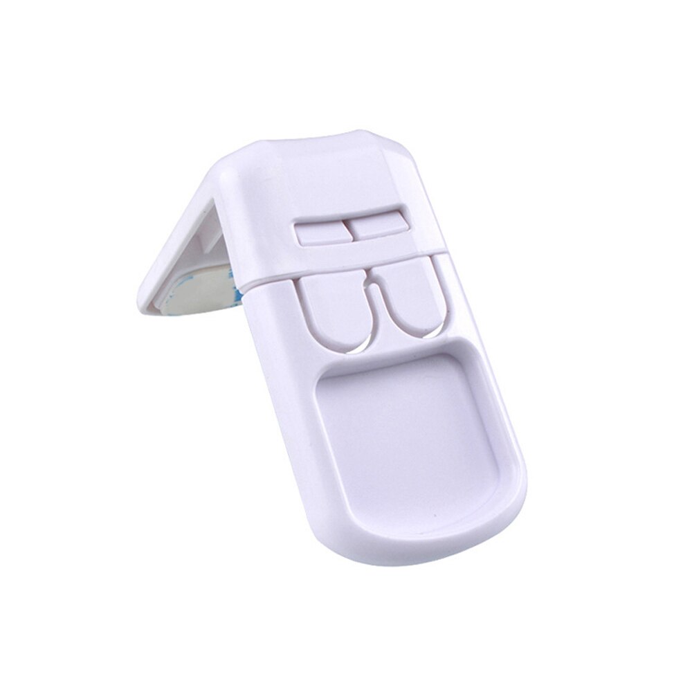 2pcs Plastic Baby Kids Safety Lock Self Adhesive Drawer Cupboard Cabinet Wardrobe Door Fridge Safe Locks Adjustable Baby Care: 2pcs-white