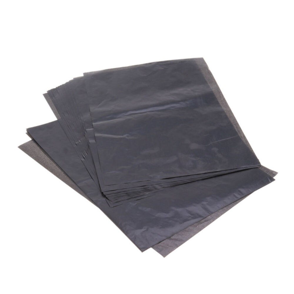 25sheets/bag Transfer Paper Tracing Paper Graphite Carbon Paper Painting Carbon Coated Paper (Gray and Black)