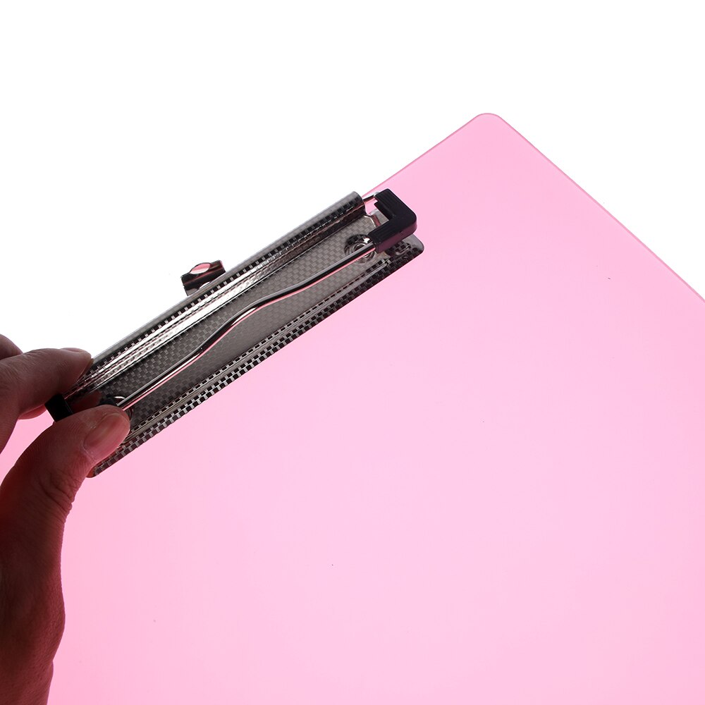 Office Plastic Blue/Black Solid A4 Size Document Clipboard Clip Board With Pen Holder