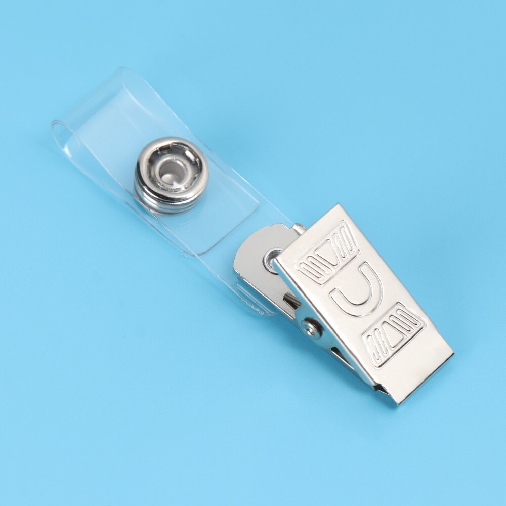 10pcs Metal Pull Key Name Tag Card Clip Holders Binder Stationary Lanyard Clip Retractable ID Card Badge Reel Pull 4 Styles