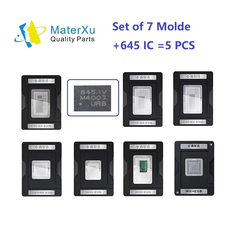 10in1 kit MasterXu XZZ Mac CPU BGA Reballing stampino piattaforma per Macbook SR40B SR2EN SR23G SSR2C4 2018 aria pro strumento di saldatura