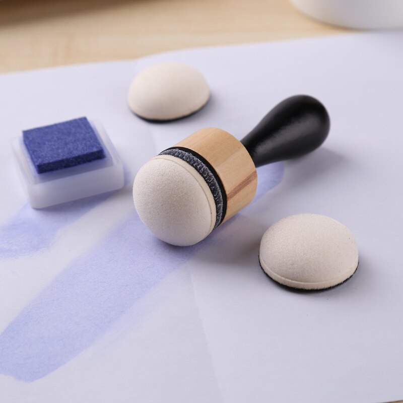 Mini-tintenmischwerkzeuge mit runden, gewölbten schaumstoff-ersatzapplikatoren für scrapbooking, kartenhintergründe, handwerkzeug