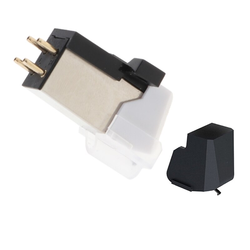 Cartridge Stylus with High-End Moving Magnetic Cartridge LP Turntable Phonograph Half-drilled cone stylus Acces