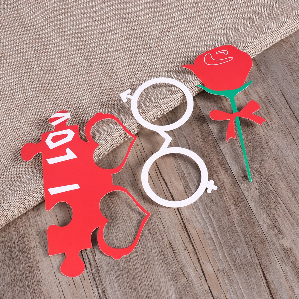 19pcs Party Photo Booth Props Pose Sign Kit for Wedding Photographing Decoration