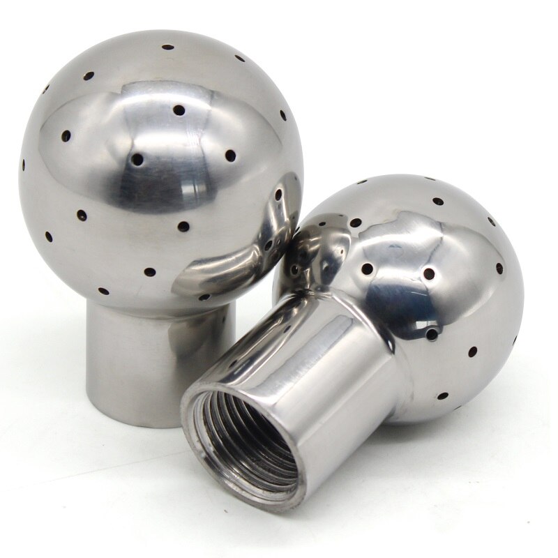 1/2&quot; 3/4“ 1” 1-1/2” 2” BSP Female Thread Cleaning Spray Ball Stainless Steel Sanitary Pipe Fittings Fix Tank Cleaning Ball Head