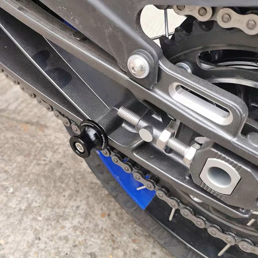 Para Suzuki v-strom 250 1050 XT V Strom 650 VStrom 800DE DL650 DL100 motocicleta 8MM basculante carretes soporte deslizante Protector de tornillos
