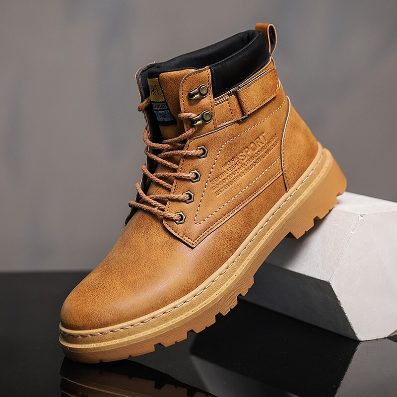 Vinter herresko støvler mænd maskulin støvle svedabsorberende herrefodtøj zapatos de hombre botas hombre erkek ayakkabi