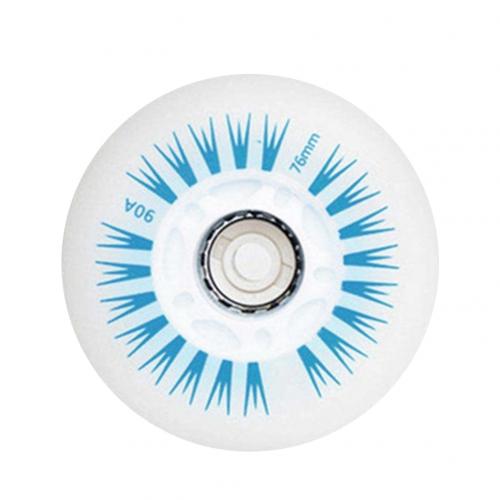 1pc LED Flash Wheel 8 76mm In-line Speed Skating Wheels for Kids Roller Wheels LED Light Flashing Skating Sliding Roller Wheels: Blue