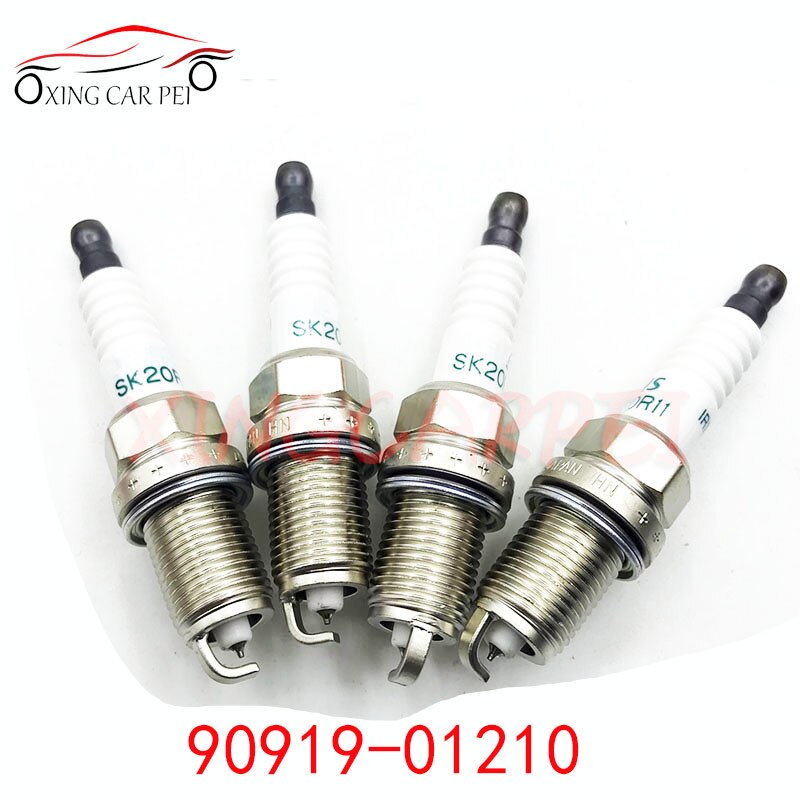 Vela de ignição sc20hr11, 4 unidades, sc20r11 sc16hr11 sk20hr11 sk20br11 sk20bgr11 fk20hr11 para toyota corolla avensis, peça de carro