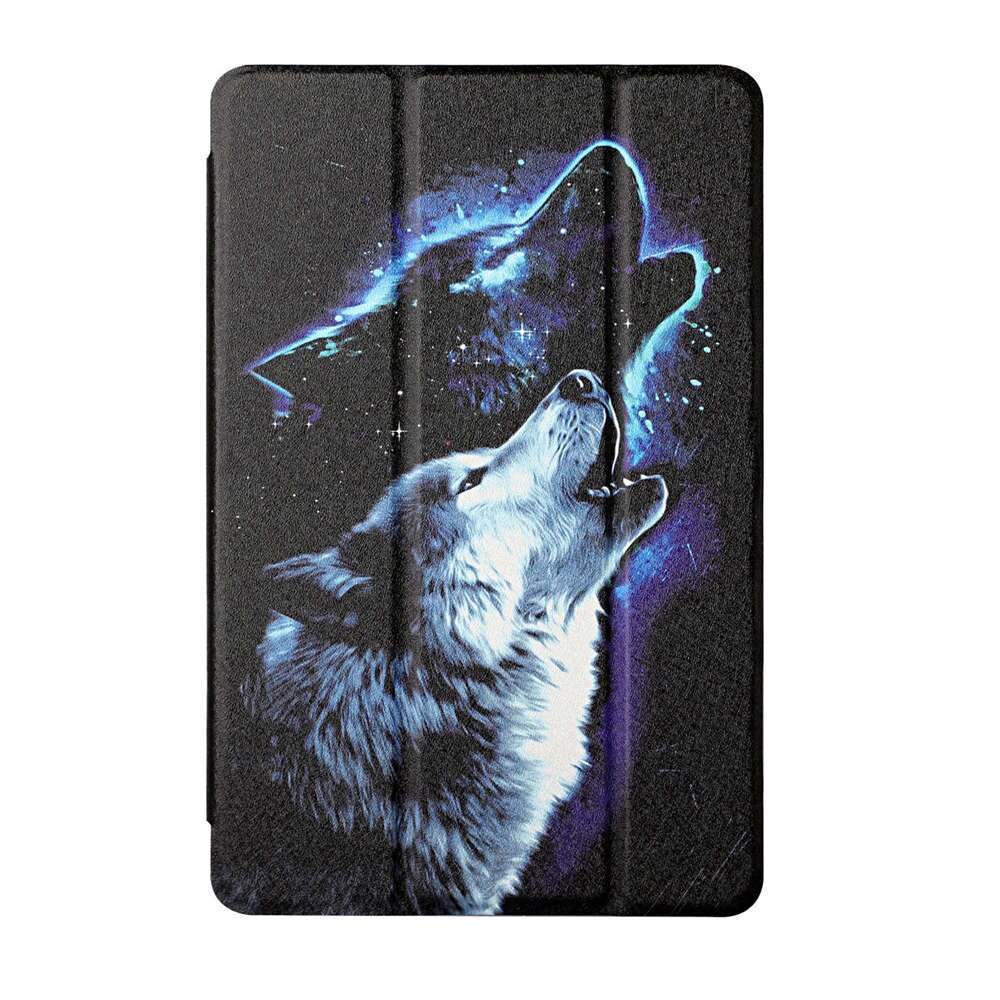 Silk Pattern Tri-Fold Case For Lenovo Tab M8 TB8505F FHD 8705F 8.0 Stand Cover Single Bottom Tablet Case + PenFilm: XYL