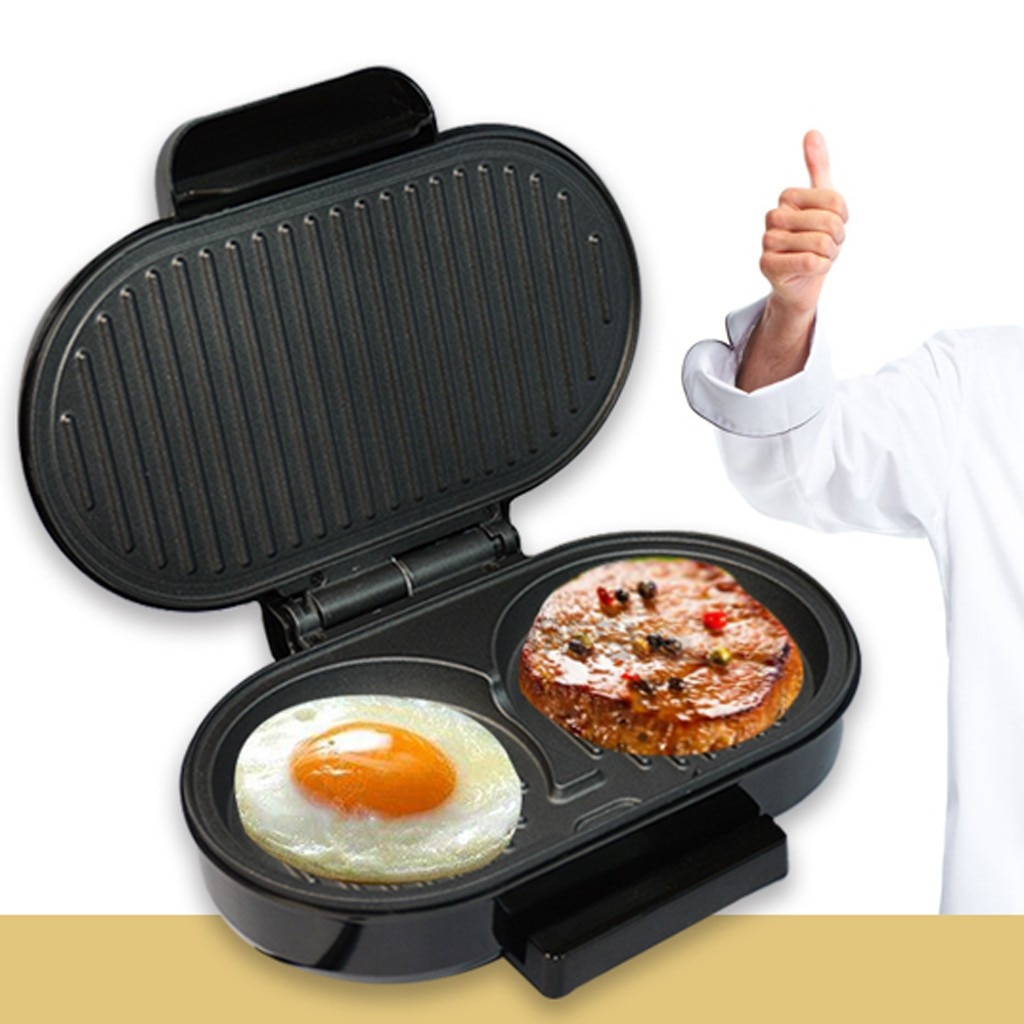 Electric Egg Sandwich Maker Mini Grilling Steak Baking Plates Toaster Multifunction Non-stick Breakfast Machine Fry Hamburg#g30