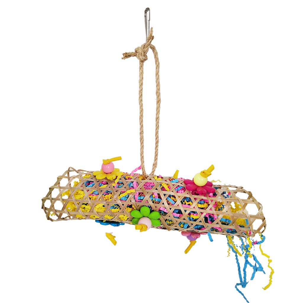 Huisdier Vogel Papegaai Swing Kooi Speelgoed Chew Beten Parkiet Valkparkiet Conure Van Mooie Kleurrijke Papegaai Speelgoed Mooie Decoratie