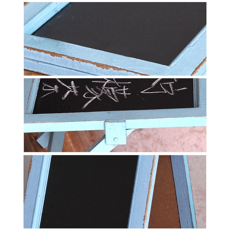 Wooden Blackboard Desktop Memo Message Letter Chalk Board With Easel Office Classroom Restaurant Store Supplier
