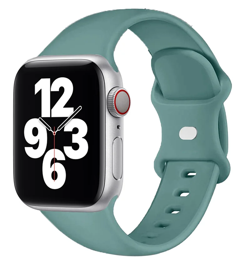 Siliconen band voor Apple Watch Band 44 mm 40 mm 45 mm 41 mm 42-38 mm sportpols iwatch serie 8 7 se 3 4 5 6 9 ultra 2 49 mm
