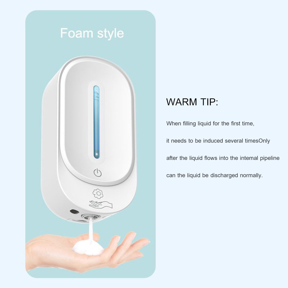 350ml väggmonterad automatisk tvåldispenser infraröd induktion smart flytande tvål dispenser kök badrum tvål lotion pump