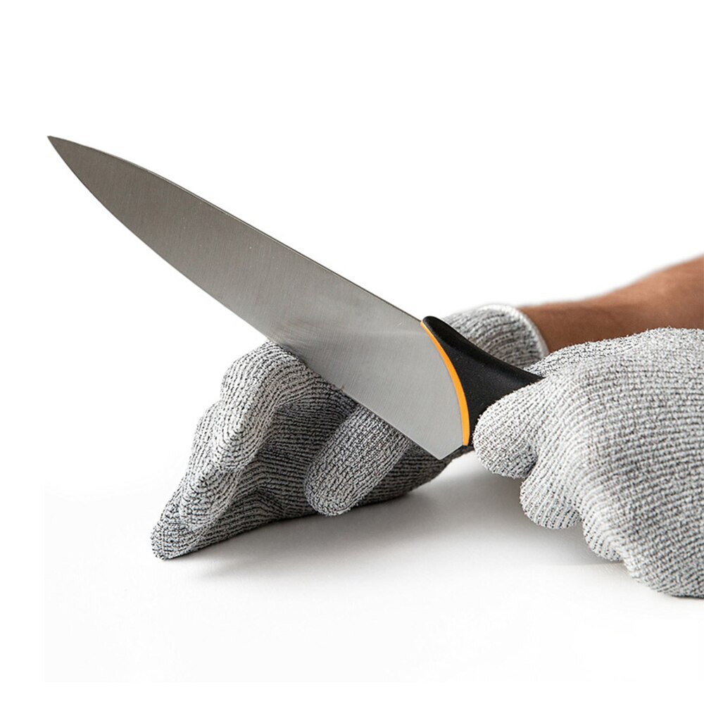 Anti-cut handsker skærebestandige handsker fødevarekvalitet niveau 5 beskyttelse tråd metal handske køkken skære sikkerhedshandsker til fiskekød