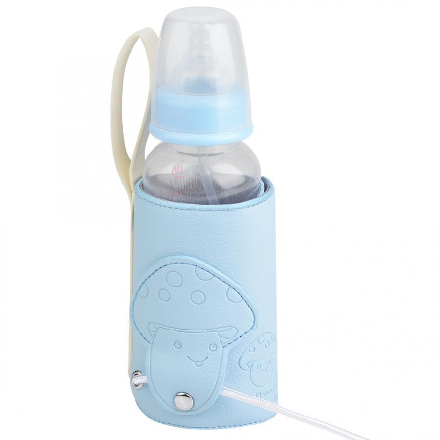 Baby usb mælkevandvarmer bærbar mælkeflaske rejseklapvogn opbevaring isolering termostatvarmer sutteflaskevarmer
