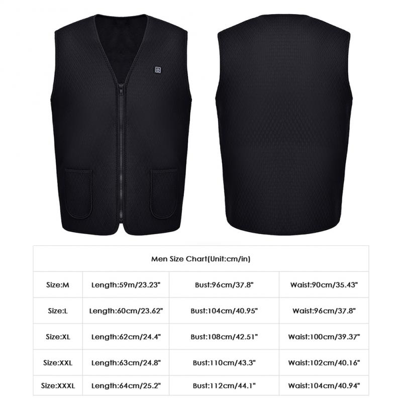 Geüpgraded elektrisch usb infrarood verwarmingsvest jas elektrische winter thermische kleding outdoor verwarmd vest met 8 verwarmingszones