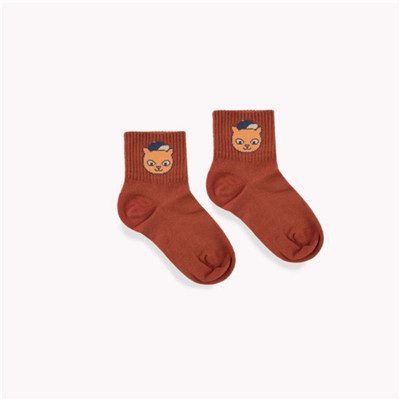 Enkelibb arricals mærke dyrestrømper baby bomuld tube sokker elefant bjørn kat tegneserie sokker børn: Rød / 0-2y
