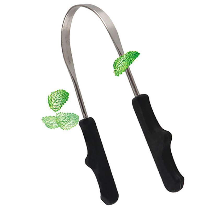 Stainless Steel Tongue Scraper Toothbrush Brush Oral Hygiene Tongue Mouth Cleaner Scraper For Bad Breath Oral Hygiene Care Tools