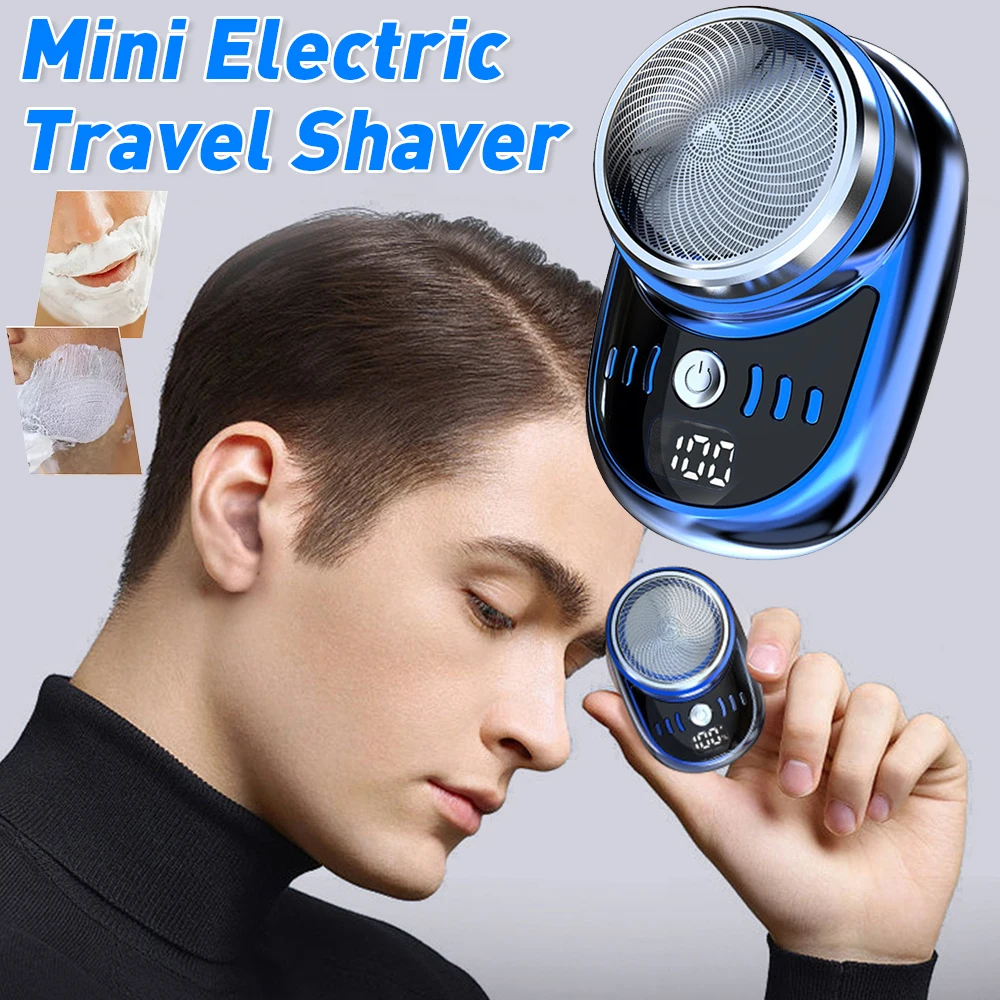 Mini elektrische Reise rasierer für Männer Taschen Format USB wiederauf ladbare tragbare schmerzlose schnur verlieren Trimmer Messer Gesicht Bart Rasierer