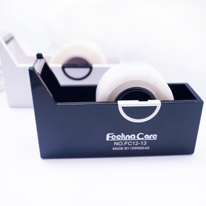 Novelty office stationery plastic business desktop tape dispenser cutter