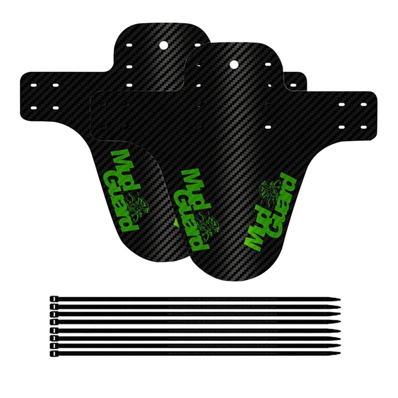 2 Stuks Mountainbike Spatbord, Spatbord, Voor En Achter Fiets Spatbord: Green