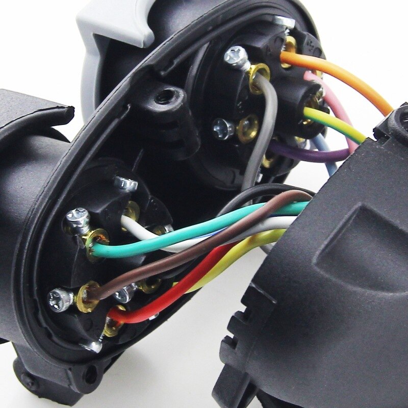 European Trailer plug socket trailer socket adapter trailer connector white cover 13P to double 7p