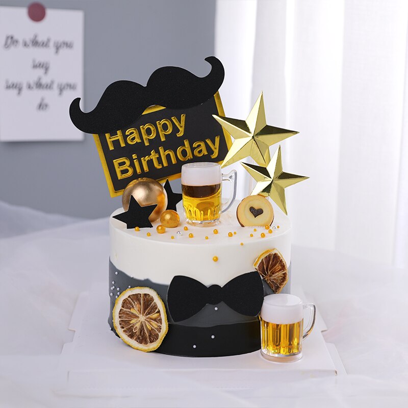 Decoración Para tarta de feliz Día del Padre, decoración para tarta de cumpleaños, temática del mejor héroe de papá y padre, suministros DIY 2022