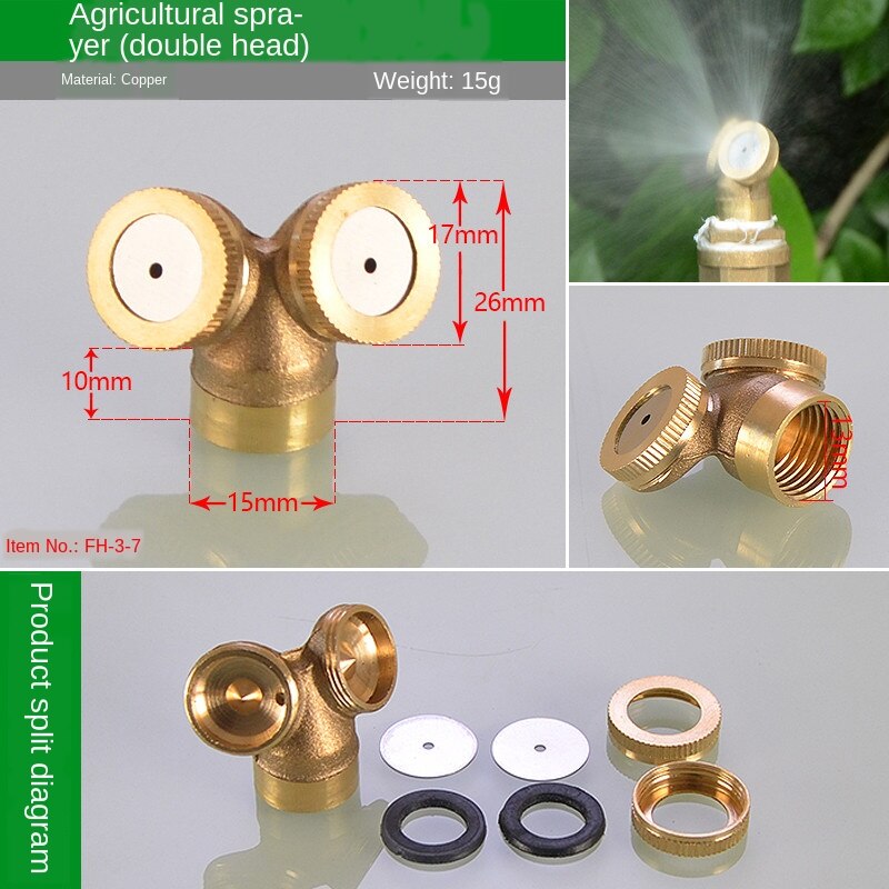 Tuin Gazon Land Agrarische Sproeikop Groene Gieter Bloemkool Irrigatie Sprinkler Sprinkler Hoofd Automatische Sprinkler: 19