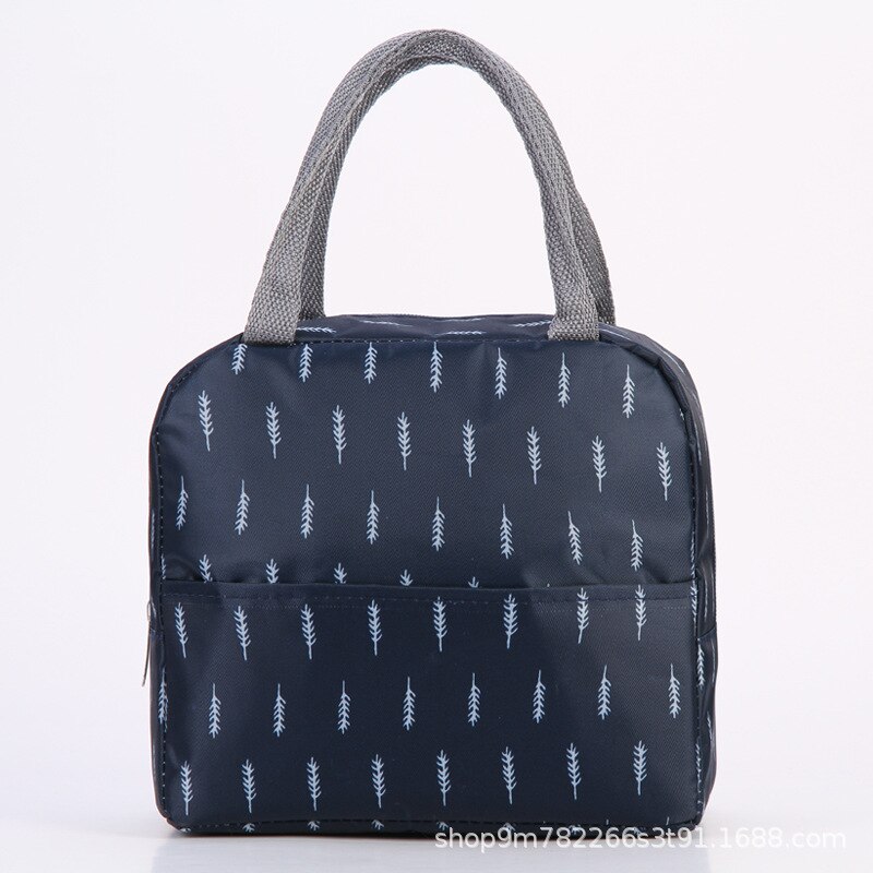 Japanness Aluminium Folie Verdickt und Einfache Hand Durchführung Mittagessen Tasche Oxford Tuch Große Kapazität Mittagessen Tasche Thermische Isolierung: White feathers