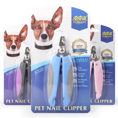 Professionele Hond Nagelknipper Cutter Rvs Grooming Schaar Clippers Voor Dieren Katten Met Lock Maat S L: 1PC Color random