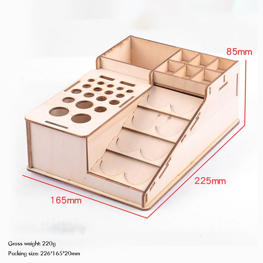 Leather Craft Tool Holder, Leather Tool Organizer Leather Holder Tool Wooden Craft Stand Holder Organizer Storage, 4 Styles: 302