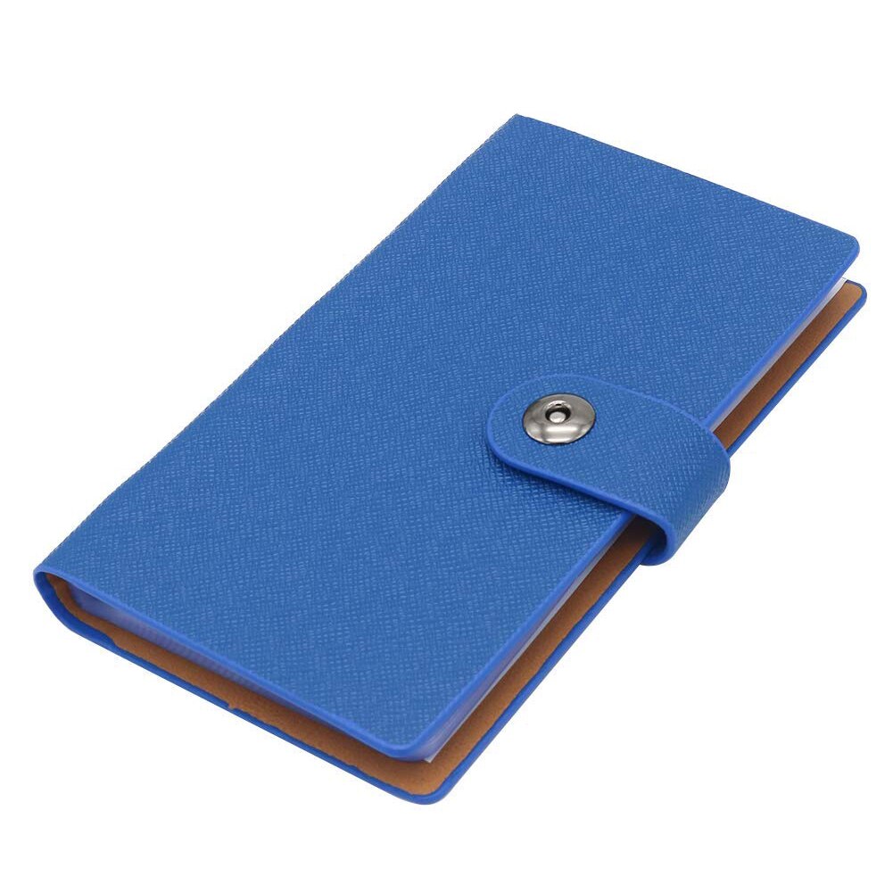 Visitkort bøger visitkortholdere med magnetisk lukning til organisering af kort journal visitkort arrangør navnekort: Blå