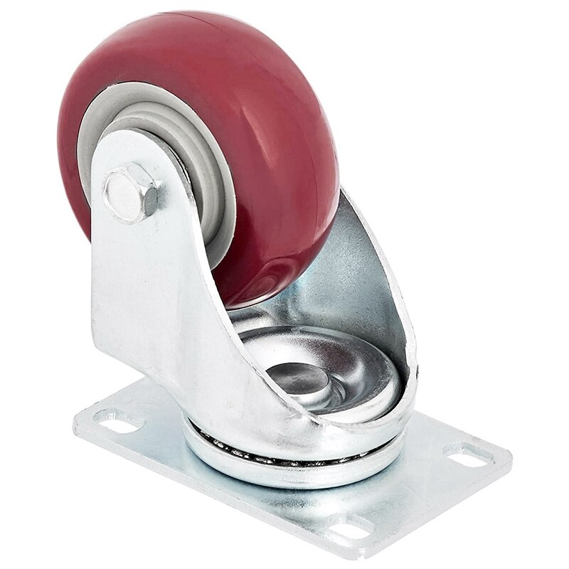 2PCS 4-Inch Universal Caster Trolley Caster Brake Caster Wheel Set, No Brake