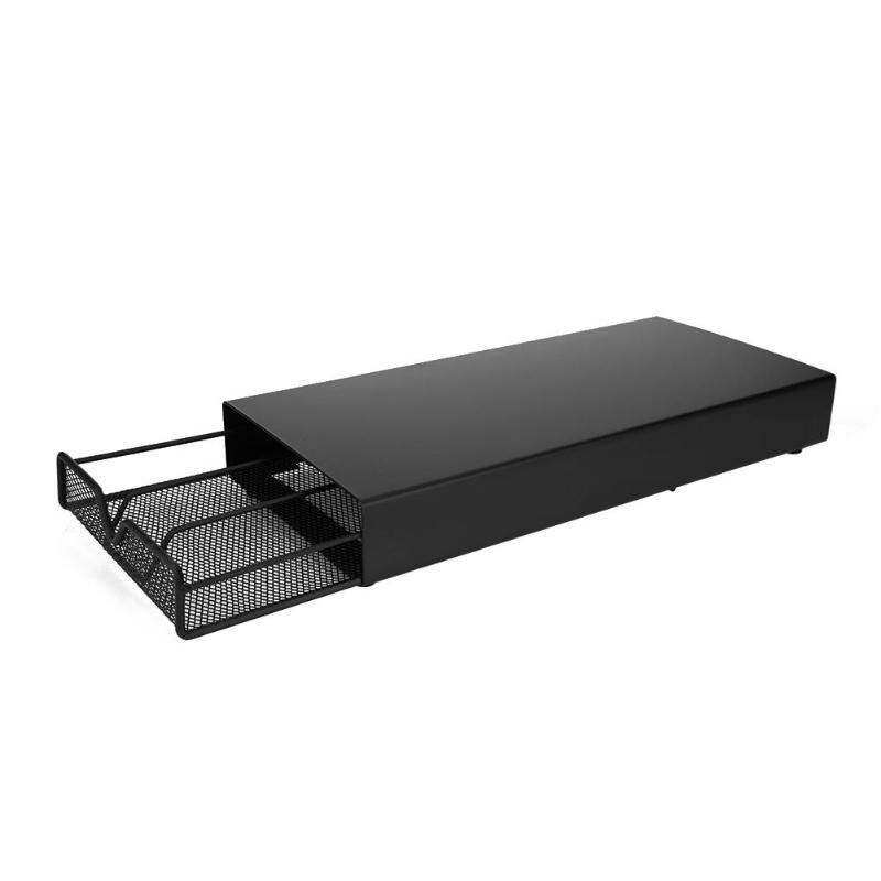 Nespresso skuff 30/40/60 kapsler nespresso kaffe pod holder stå kjøkken metallhyller organisasjonsskuff: holder 30 stk kapsel
