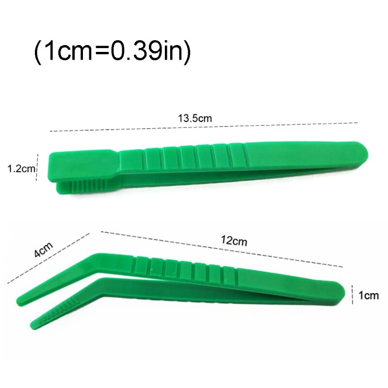 Pinces attrape insectes en plastique, 10 pièces, pincettes pour enfants, étude de la biologique
