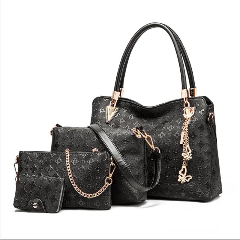 Frauen oben-Griff Taschen Weibliche Verbund Taschen Frauen Bote Taschen Handtasche einstellen PU Leder Geldbörsen Schlüssel Tasche einstellen