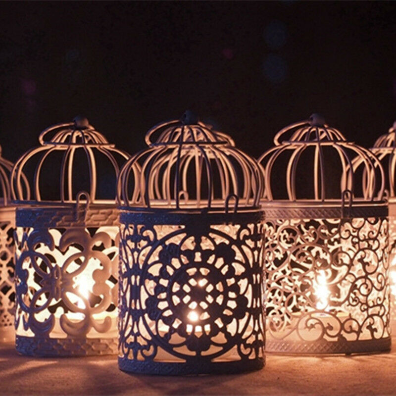 Lanterne hule hængende fuglebur lysestage lysestage lanterne klassisk bryllupsindretning
